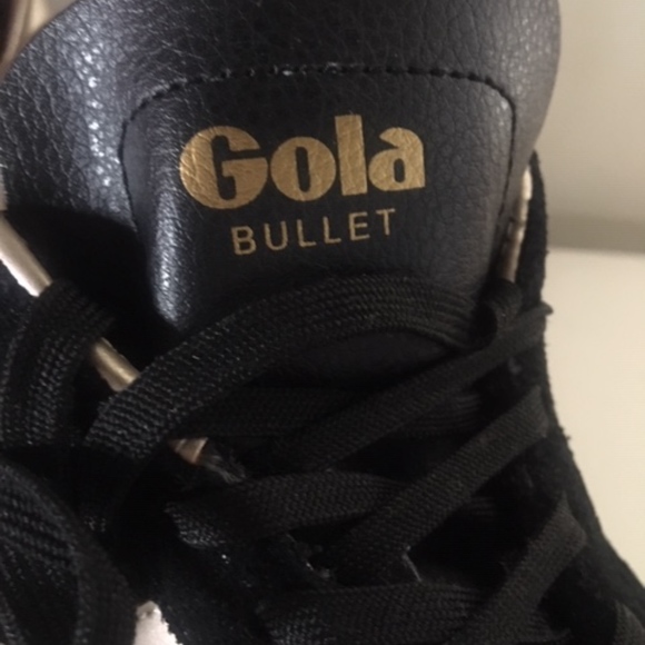 *SOLD* GOLA BLACK SUEDE / ROSE GOLD SNEAKERS -NEW! - Picture 5 of 8
